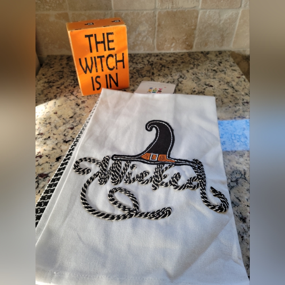 Set of Wicked Kitchen Towels & Witch Sig